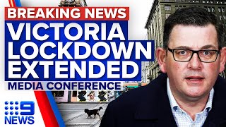 Victoria lockdown extended for seven days  9 News Australia [upl. by Hazel]