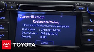 2013 RAV4 HowTo Registering a Bluetooth Audio Player  Toyota [upl. by Zeugirdor]