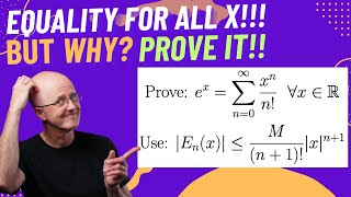 BUT WHY Does the Taylor Series for ex Actually Converge to ex Proof with Lagrange Error Bound [upl. by Arria]