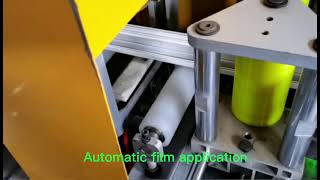 automatic protective film applicator for extruded aluminum profile [upl. by Arbuckle]