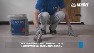 Mapei  Monolastic  Jednokomponentna elastična cementna hidroizolacija [upl. by Calondra]