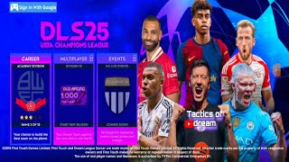 DLS 19 MOD DLS 25 UEFA CHAMPIONS LEAGUE ANDROID OFFLINE  APK  OBB download Mediafire [upl. by Ailito414]