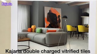 Vitrified tiles design  kajaria double charged vitrified tiles price youtube viral reels video [upl. by Revkah877]