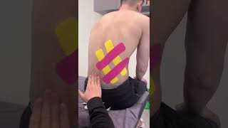 Kinesiology Taping for Lower back Quadratus Lumborum amp Sacroiliac Joint [upl. by Eanore]