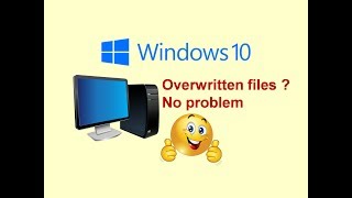 Recover Overwritten  Deleted  Lost Files  Windows 10  Watch What Happened [upl. by Elleniad]