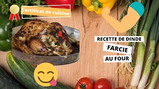 recette de dinde farcie au four à ma façon [upl. by Atiuqes]