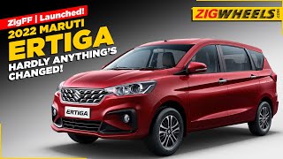 2022 Maruti Suzuki Ertiga Launched Not Much To Know  Zig Fast Forward [upl. by Ul]