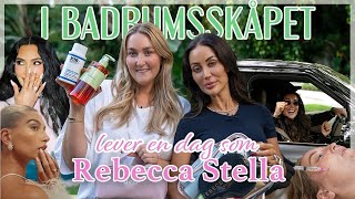 I BADRUMSSKÅPET MED REBECCA STELLA Följ med oss i LA på behandlingar och en massa skoj [upl. by Capps150]