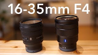 動画ではどっちの超広角ズームレンズが良いのか？【FE 1635mm F4 ZA OSSと FE PZ 1635m F4 G】 [upl. by Enilreug]