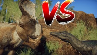 Velociraptor and Protoceratops scrubland  Prehistoric Kingdom Speedbuild [upl. by Pfeffer]