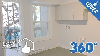 Logement Appartement à louer  HOMA 3 ½  800 BonsLocatairescom Vidéo 360 [upl. by Chen747]