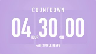 45 Hours Timer Countdown Flip Clock Timer  Simple Beeps 🫐 🔔 [upl. by Thema744]