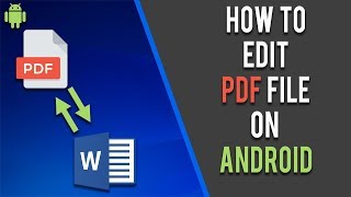 How to Edit PDF in Android  2021 [upl. by Bertero]