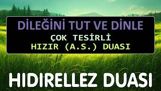 HIDIRELLEZ DUASI  HIZIR İMDAT ÇAĞIRMA DUASI [upl. by Minette]