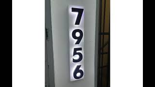 Amazing House numbers internally illuminated easy to install Buy at wwwadvancedmultisignstorecom [upl. by Donella]