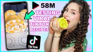 Testing VIRAL Tiktok Recipes Viral Mango Pancake Roll [upl. by Neva]