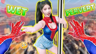 How Escape SPIDERGIRL Crazy BAD GUY in LOVE 😱 Love Story Spiderman in Real Life POV [upl. by Mcnalley172]