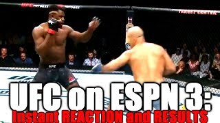 UFC on ESPN 3 Reaction and Results [upl. by Ettenuahs]