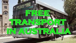 Free Transport in Perth Australia  CAT Buses [upl. by Cirded]