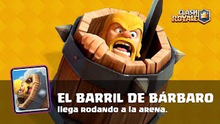 Clash Royale en Español ¡Barril de Bárbaro en acción ¡Nueva Carta [upl. by Cordy236]