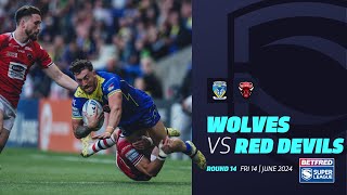 Highlights  Warrington Wolves v Salford Red Devils  2024 Betfred Super League Round 14 [upl. by Carly]