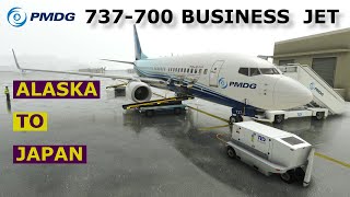 PMDG Boeing 737700 MSFS 2020  Anchorage To Haneda Flight  Alaska  Japan Trip  FlyEte Pro [upl. by Idnahr]