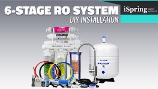 Installation  iSpring RCC7AK Reverse Osmosis Water Filtration System with English subtitle [upl. by Law]