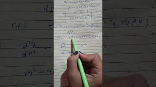 complementary function of linear differential equation with constant coefficient PART 2 [upl. by Estrella225]