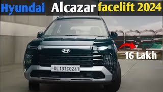 Exclusive Look  Hyundai ALCAZAR 2024 Facelift review [upl. by Ahsinna30]