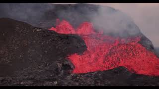 Geldingadalir volcano from Fagradalsfjall May 29 2021 7 [upl. by Eremahs]