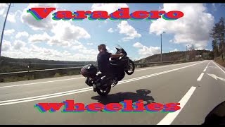 Honda Varadero  Awesome Wheelies [upl. by Chandra922]