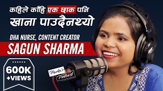 Harkas Podcast Journey from Nepal to Dubai with DHA Nurse amp Content Creator Sagun Sharma  062 [upl. by Yltneb]