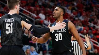 Butler wins dogfight against Arkansas in NCAA Tournament [upl. by Marriott]