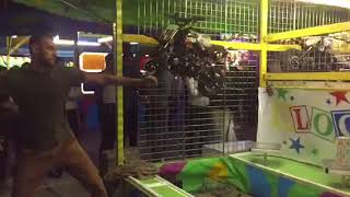 How to Win Impossible Carnival Game BlockBusterOne Ball at CNE to Win a Dirt Bike [upl. by Atinek]