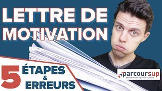 LETTRE DE MOTIVATION JOB DÉTÉ amp PARCOURSUP  COMMENT SE DÉMARQUER [upl. by Reis838]