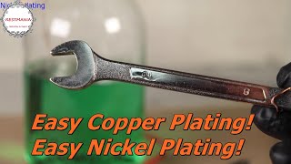 Easy copper plating and nickel plating！Hydrochloric acidCopper sulfatevinegar [upl. by Ahseihs951]