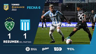 TorneoBinance  Fecha 6  resumen de Sarmiento  Racing [upl. by Nyra866]