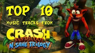 Top 10 Crash Bandicoot N  Sane Trilogy Songs [upl. by Lagiba]