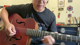 ทดสอบกีตาร์ยิปซีแจ๊ส gypsy jazz Guitar Altamira M01F [upl. by Joye]