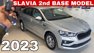 SKODA SLAVIA 2023 AMBITION SECOND BASE MODEL ❤️ SKODA SLAVIA 2023 🔥 REVIEW [upl. by Enirhtac]