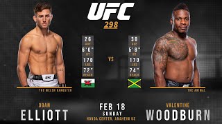 Oban ELLIOTT vs Val WOODBURN Full FIGHT UFC 298 [upl. by Rhea]