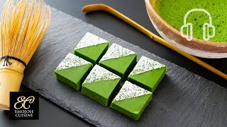 Matcha Chocolate Ganache Bars Nama choco Recipe 抹茶の生チョコの作り方 [upl. by Idoj]