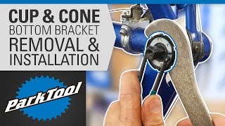 How to Remove and Install Bottom Brackets  Cup amp Cone [upl. by Simaj]