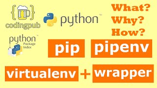 Python How to use Pip Virtualenv Virtualenvwrapper and Pipenv on Ubuntu 2004 [upl. by Nollat]