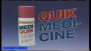 MediQuik First Aid Spray Commercial  1985 [upl. by Eelak]