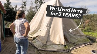 The Tent is Down Long Live the Tent  Living Off Grid in Portugal [upl. by Aratal]