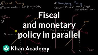 Fiscal and monetary policy in parallel  AP Macroeconomics  Khan Academy [upl. by Alyek385]