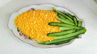 КУКУРУЗНЫЙ🌽САЛАТQARGIDALI SALATI [upl. by Nohsauq459]