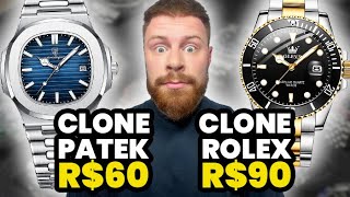 10 RELÓGIOS até R150 CLONES de Modelos ICÔNICOS  Relógios Masculinos [upl. by Dracir338]