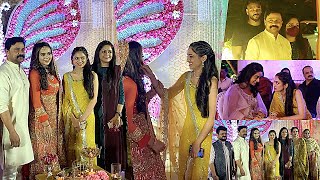 Dileep and Kavya Madhavan spotted At Nadhrisha Daughter Pre Marriage Reception [upl. by Artimid467]